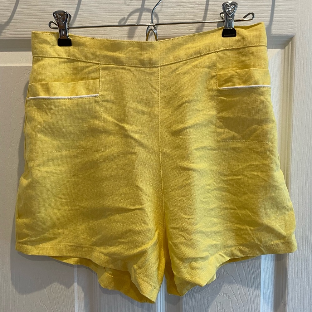 Vintage High Rise Yellow Shorts